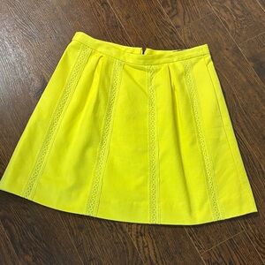 J. Crew Vibrant Yellow Midi Skirt
